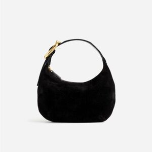 Madewell The Mini Bag in True Black Suede